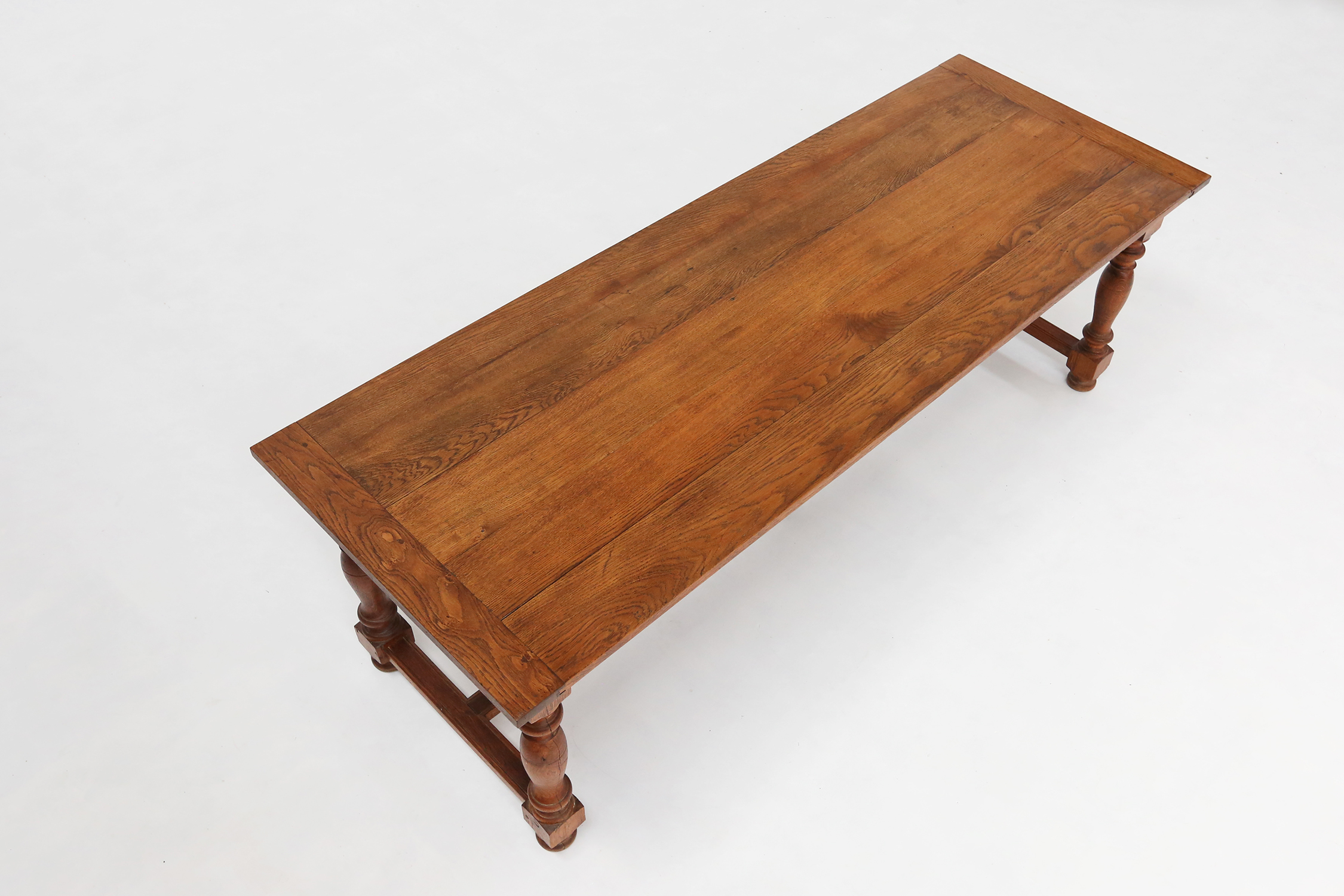 French rustic solid oak dining table 1930thumbnail